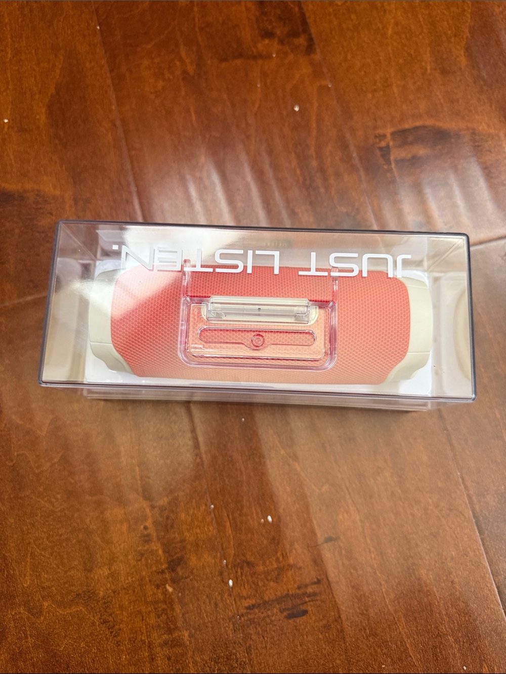 JUST LISTEN Portable Bluetooth Speaker - Coral